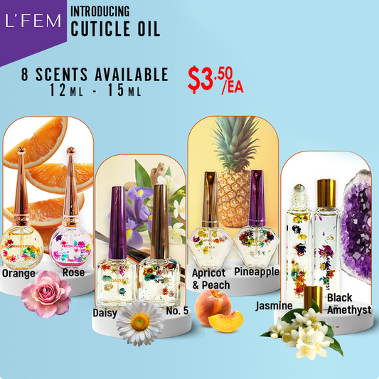 L'Fem Cuticle Oil Bottle 0.5oz/12ml - 15ml