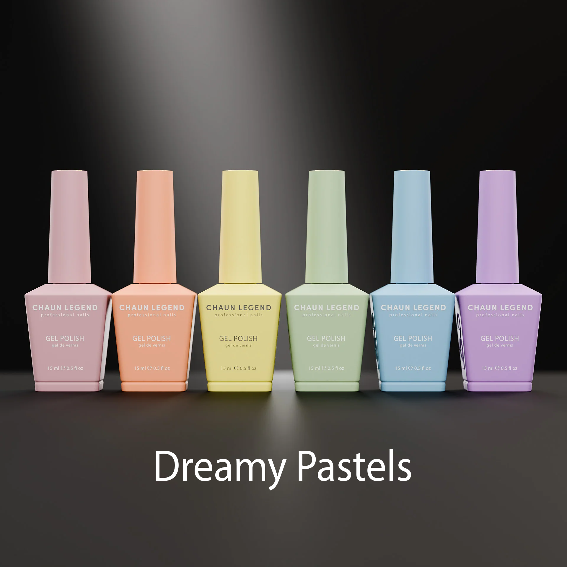 LGND Gel Polish .5oz Set 6 Dreamy Pastels