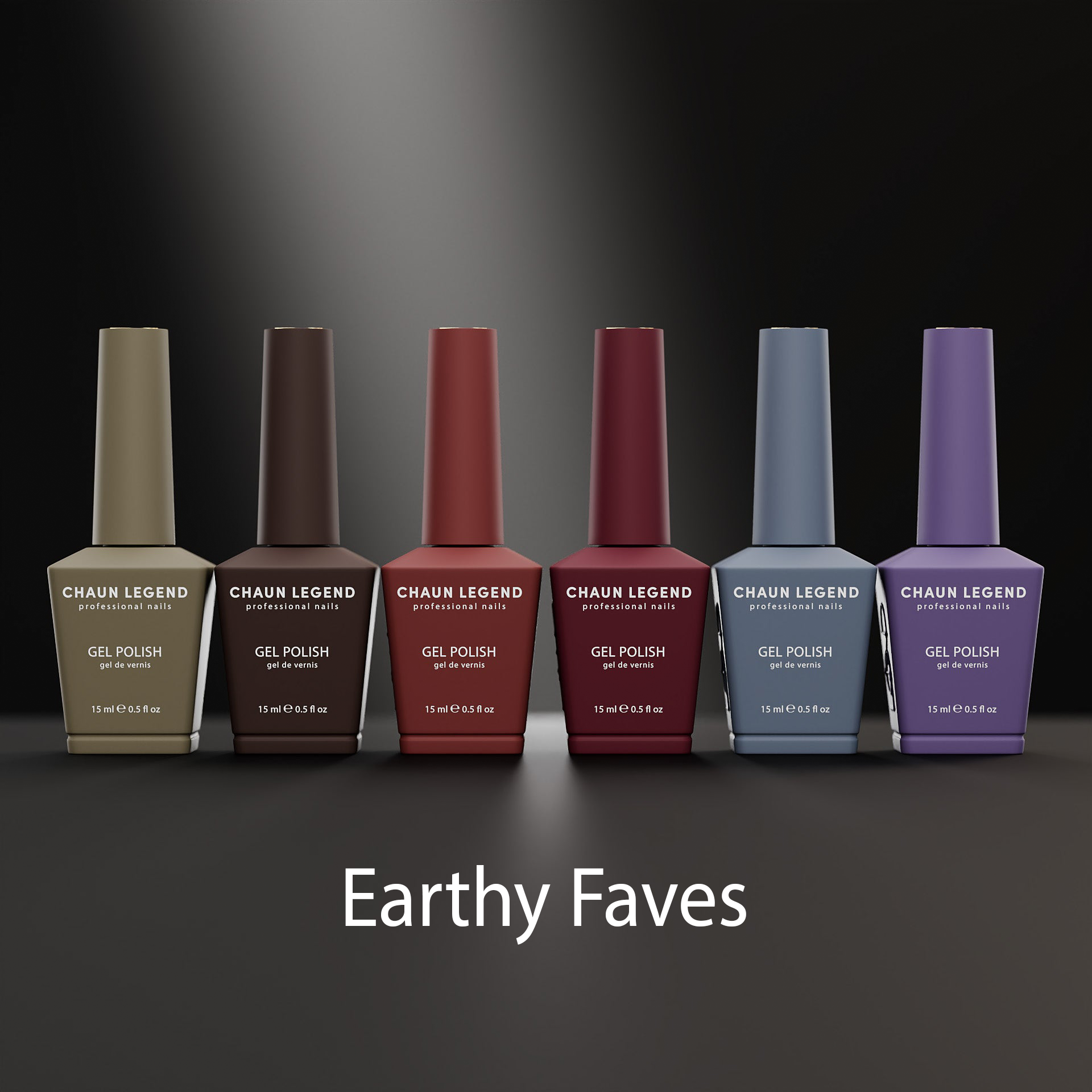 LGND Gel Polish .5oz Set 6 Earthy Faves