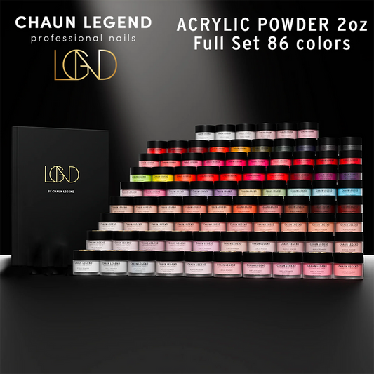 LGND Acrylic Powder 2oz -Full Set 86 colors + 1 Booklet