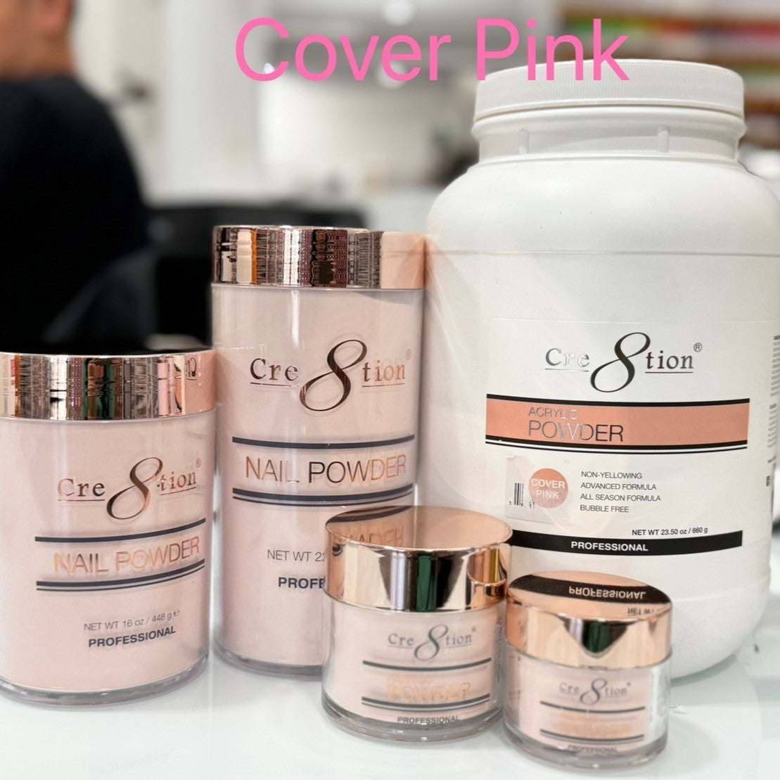 Cre8tion Acrylic Powder Cover Pink