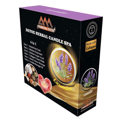 DETOX HERBAL CANDLE SPA 6in1 (Case 50pk) - Lavender