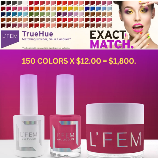 Buy Lfem Combo Collection: Combo Trio - Duo (Lacquer+Gel), Powder (Dip+Acylic). free 3 set of cateye free 2 stand up colors display.