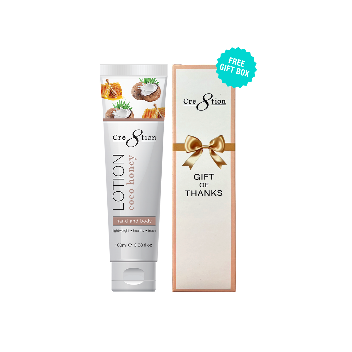 Cre8tion Hand & Body Lotion 100 ml/fl. 3.3oz - Gift box Free