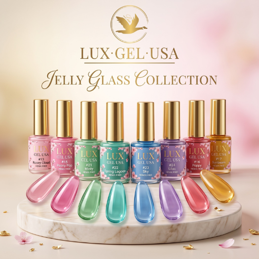 Jelly Glass Gel Polish  Collection 12 colors
