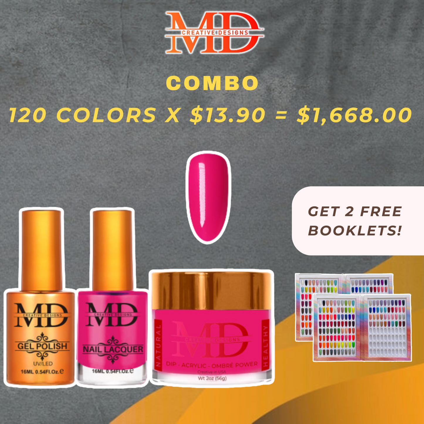 Buy MD COMBO  Collection: Combo Trio - Duo (Lacquer+Gel), Powder (Dip+Acylic).