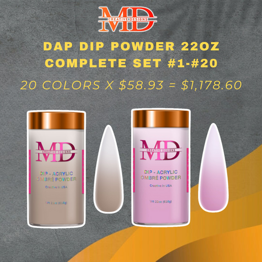 MD DAP & DIP POWDER 22OZ COMPLETE SET