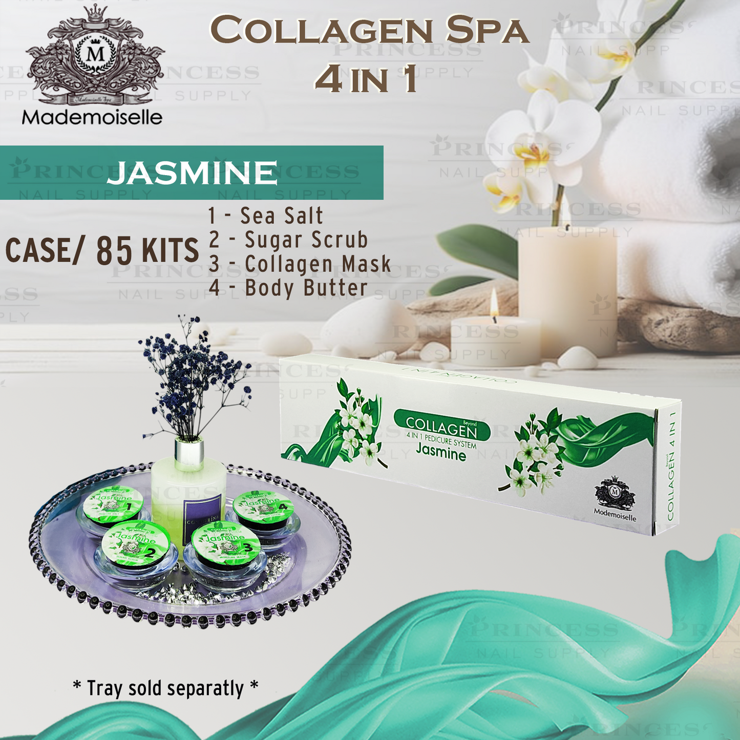 Mademoiselle Collagen Spa 4in1 Jasmine Case/85 Kits (Net1.45/kit)