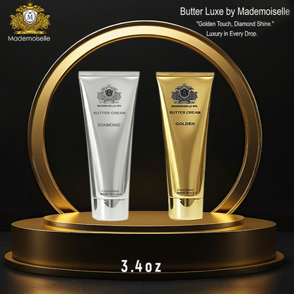 Mademoiselle Butter Cream 3.4oz Gold/Diamond ( 200pcs Mix Scent )