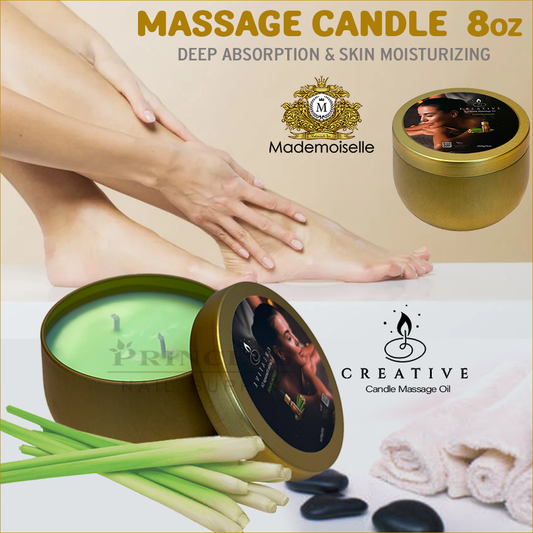 Mademoiselle Massage Candle 8oz Lemongrass