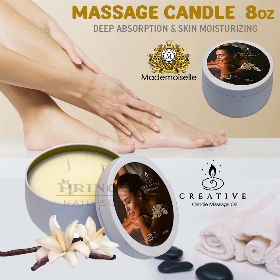 Mademoiselle Mani/Pedi Massage Oil Candles