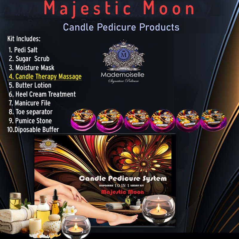 Mademoiselle 10in1 Candle Pedicure Spa Majestic Moon