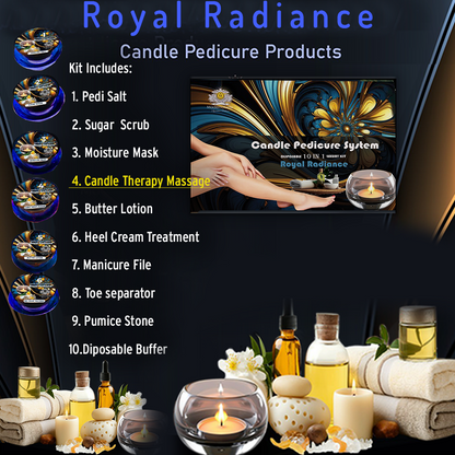 Mademoiselle 10in1 Candle Pedicure Spa, Royal Radiance