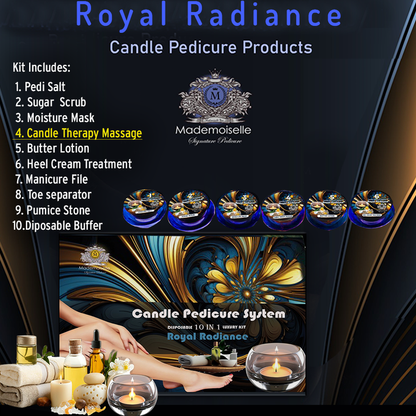 Mademoiselle 10in1 Candle Pedicure Spa, Royal Radiance