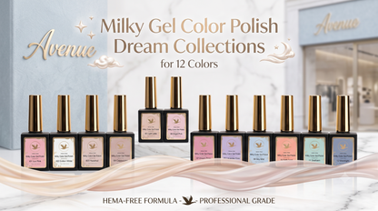Milky Gel Color Polish Dream Collections for 12 Colors