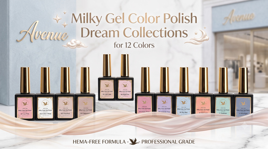 Milky Gel Color Polish Dream Collections for 12 Colors