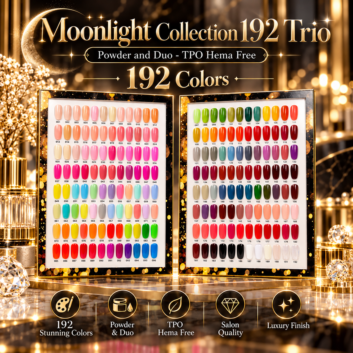 Moonlight Collection 192 Trio (powder and duo - TPO Hema free)