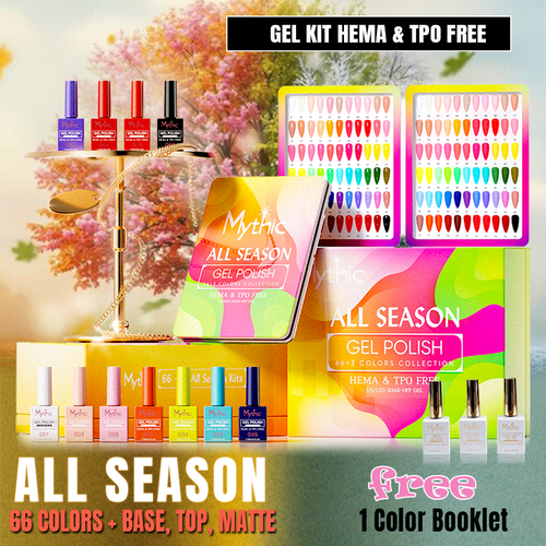 Mythic Gel Kit All Season Collection - 69pcs x $6 with Booklet included