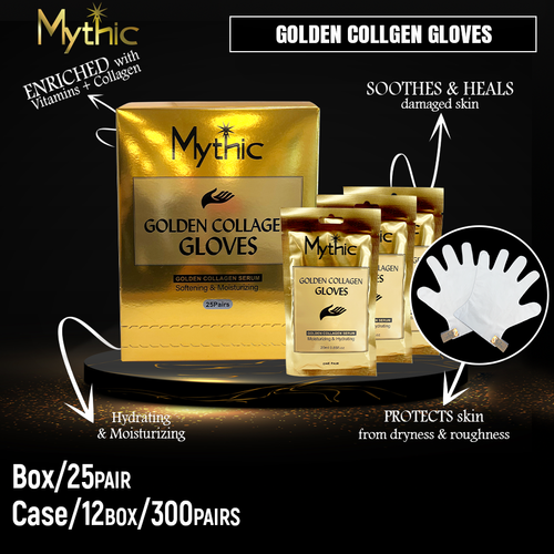 Mythic Golden Collagen Gloves Socks Box/ 25 pair
