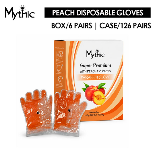 Mythic Disposable Paraffin Goves - Peach
