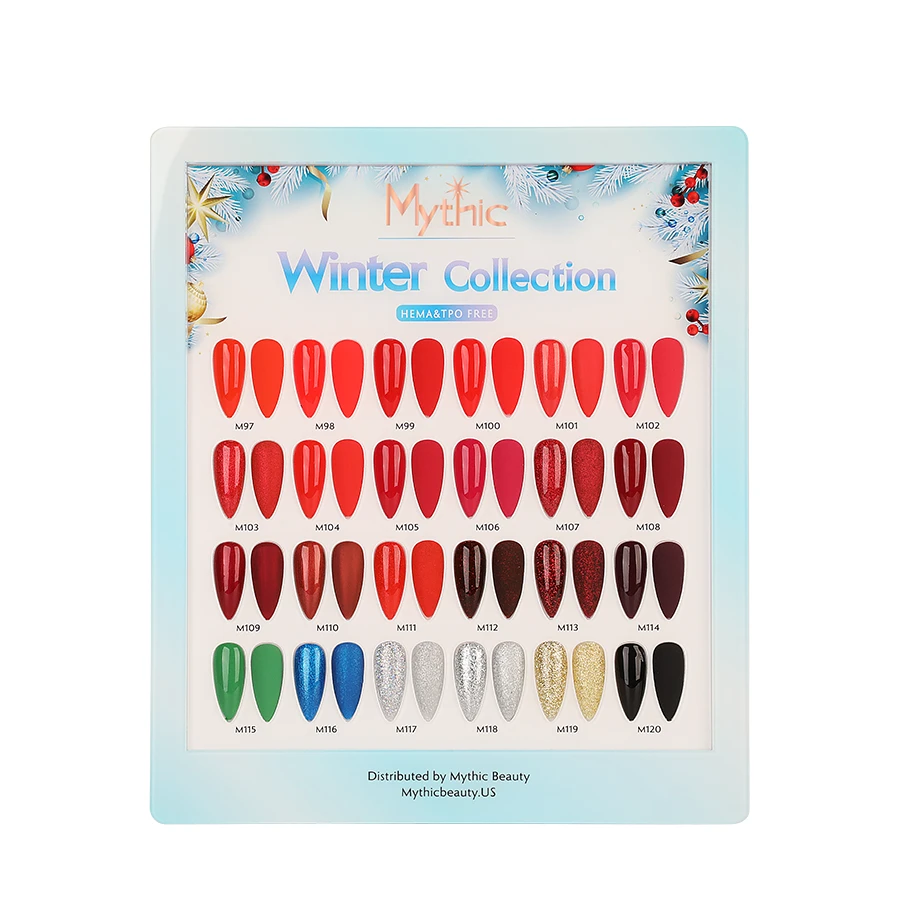 Mythic Winter Collection 24 colors (#97 - #120) + Color Chart