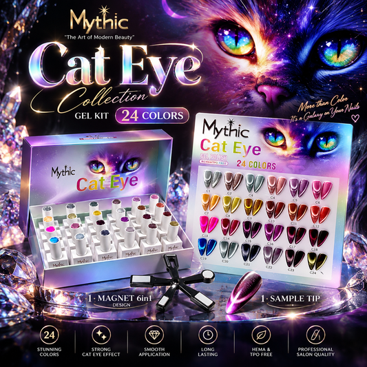 Mythic Gel Kit Cat Eye Collection - 24 Colors (DOTW)