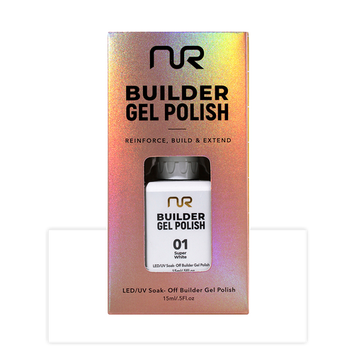 NR BUILDER GEL .5OZ - #01 SUPER WHITE