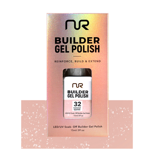 NR BUILDER GEL .5OZ - #32 CARAMEL SPARKLE