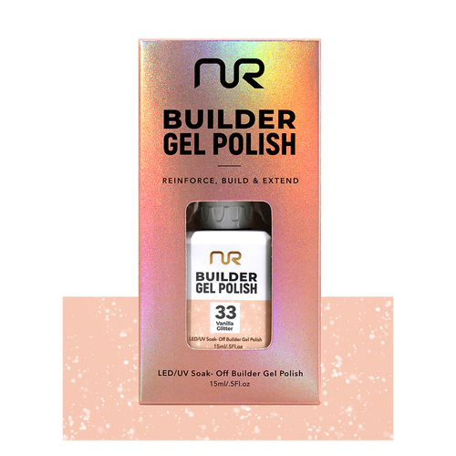 NR BUILDER GEL .5OZ - #33 VANILLA GLITTER