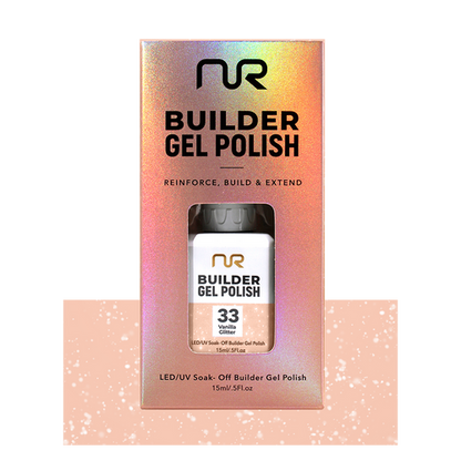 NR BUILDER GEL .5OZ - #33 VANILLA GLITTER