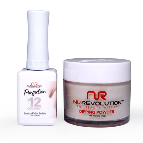 NR PERFECTION SET: GEL + DIP|ACRYLIC -#PFS012 COCONUT