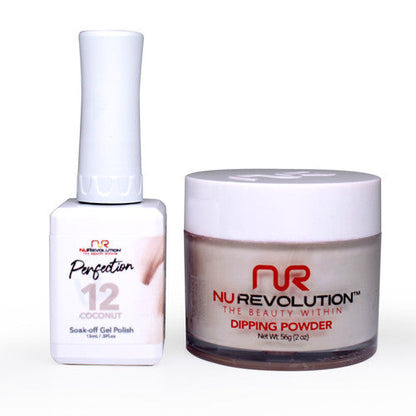 NR PERFECTION SET: GEL + DIP|ACRYLIC -#PFS012 COCONUT