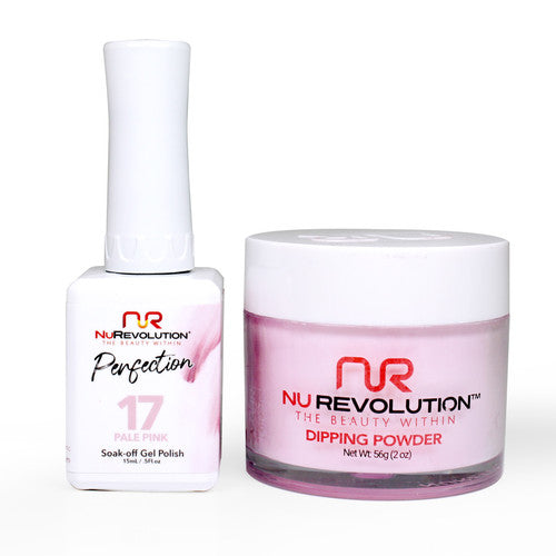 NR PERFECTION SET: GEL + DIP|ACRYLIC -#PFS017 PALE PINK