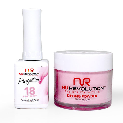 NR PERFECTION SET: GEL + DIP|ACRYLIC -#PFS018 PINK TAFFY