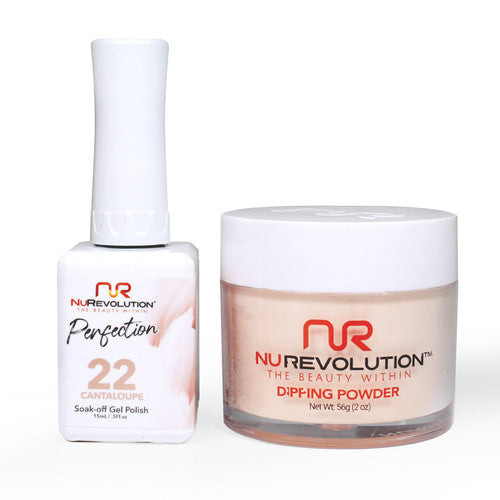 NR PERFECTION SET: GEL + DIP|ACRYLIC -#PFS022 CANTALOUPE