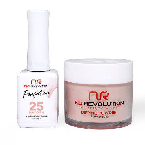 NR PERFECTION SET: GEL + DIP|ACRYLIC -#PFS025 SUNDOWN