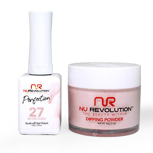 NR PERFECTION SET: GEL + DIP|ACRYLIC -#PFS027 IN THE FLESH