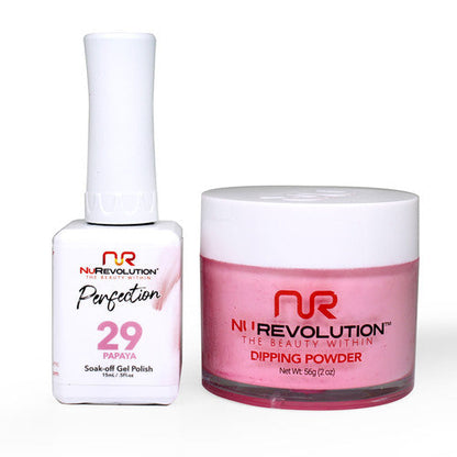 NR PERFECTION SET: GEL + DIP|ACRYLIC -#PFS029 PAPAYA