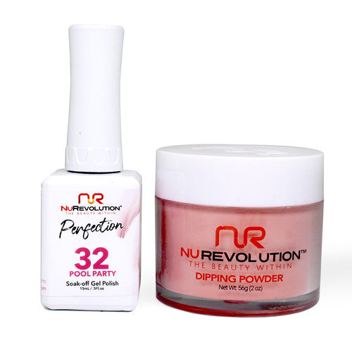 NR PERFECTION SET: GEL + DIP|ACRYLIC -#PFS032 POOL PARTY