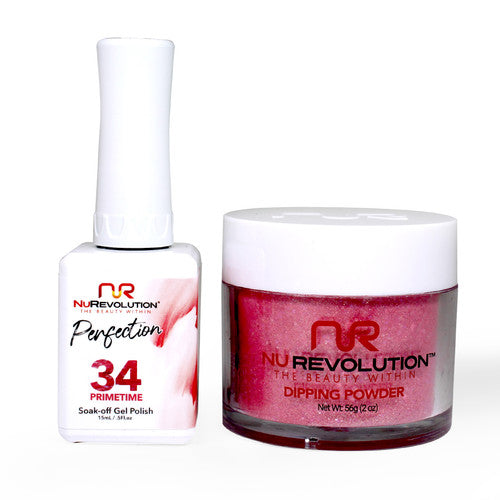 NR PERFECTION SET: GEL + DIP|ACRYLIC -#PFS034 PRIMETIME