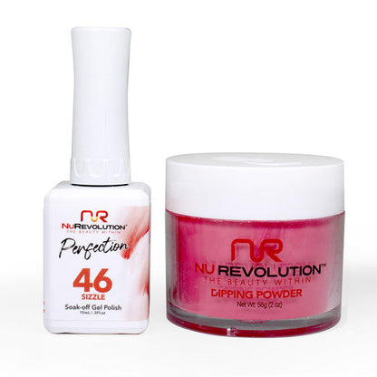 NR PERFECTION SET: GEL + DIP|ACRYLIC -#PFS046 SIZZLE