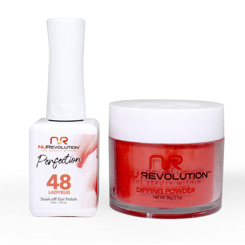 NR PERFECTION SET: GEL + DIP|ACRYLIC -#PFS048 LADY BUG