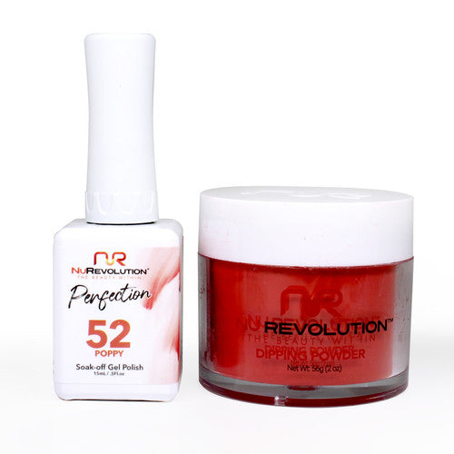 NR PERFECTION SET: GEL + DIP|ACRYLIC -#PFS052 POPPY