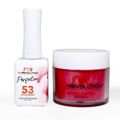 NR PERFECTION SET: GEL + DIP|ACRYLIC -#PFS053 SPICEBERRY