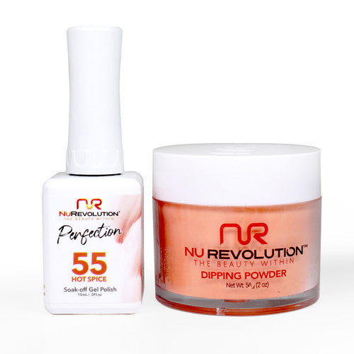 NR PERFECTION SET: GEL + DIP|ACRYLIC -#PFS055 HOT SPICE