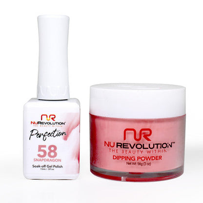 NR PERFECTION SET: GEL + DIP|ACRYLIC -#PFS058 SNAPDRAGON