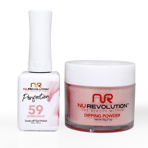 NR PERFECTION SET: GEL + DIP|ACRYLIC -#PFS059 BUBBLEGUM