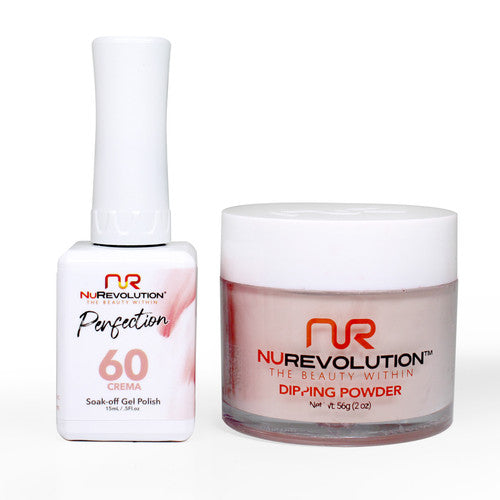 NR PERFECTION SET: GEL + DIP|ACRYLIC -#PFS060 CREMA