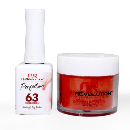 NR PERFECTION SET: GEL + DIP|ACRYLIC -#PFS063 FORBIDDEN