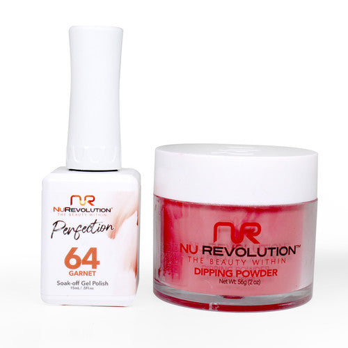 NR PERFECTION SET: GEL + DIP|ACRYLIC -#PFS064 GARNET